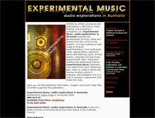 Tablet Screenshot of experimentalmusicaustralia.net